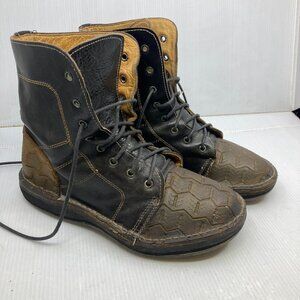 Vtg 1980 MIKE KONOS ITALY punk new wave space  mens boots sz